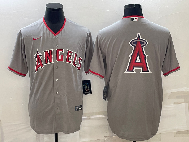 Men's Los Angeles Angels Gray Alternate Replica Team Jerseys