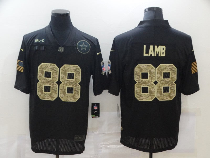 Men's Dallas Cowboys CeeDee Lamb #88 Black Player Game Jerseys