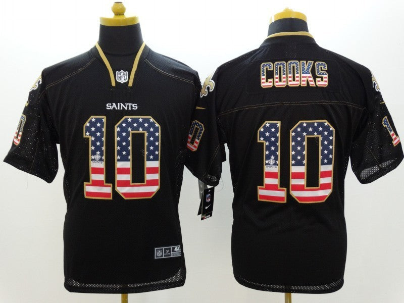 Men's New Orleans Saints Brandin Cooks #10 Black Player Game Jerseys