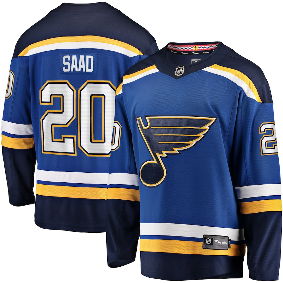 Men's St. Louis Blues Brandon Saad Fanatics Blue Home Breakaway Player Jersey