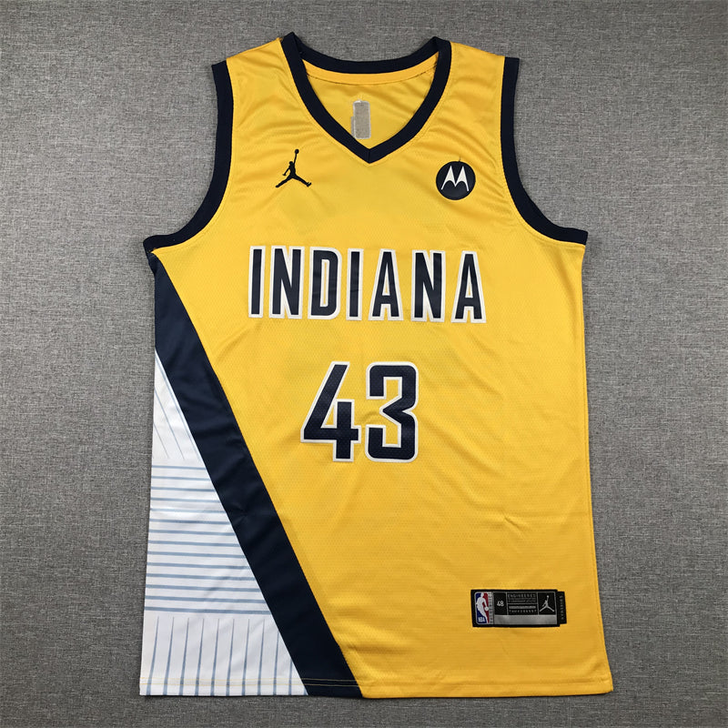 Men's Indiana Pacers Pascal Siakam #43 Gold Swingman Jerseys - Statement Edition