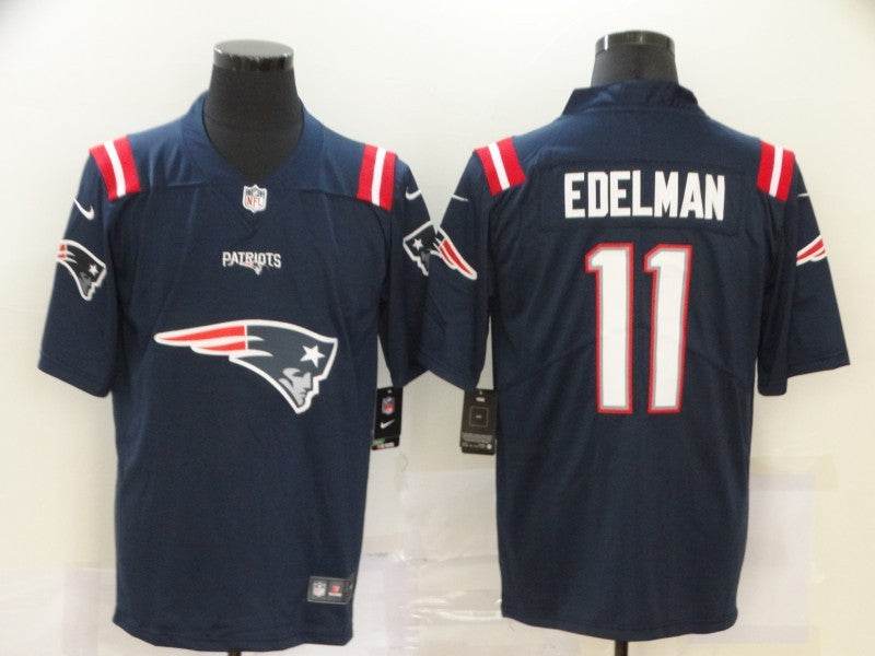Men's New England Patriots Julian Edelman #11 Navy Game Player Jerseys