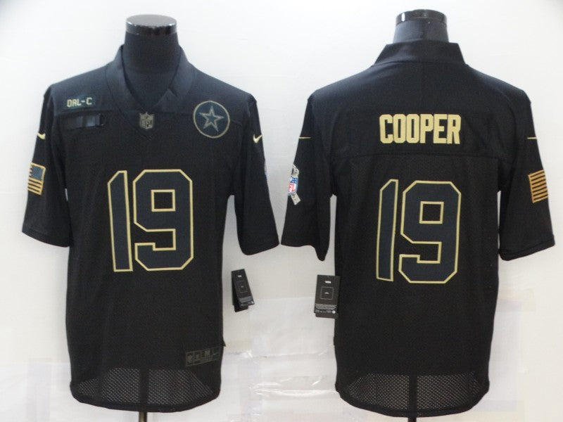 Men's Dallas Cowboys #19 Amari Cooper Black Game Jerseys