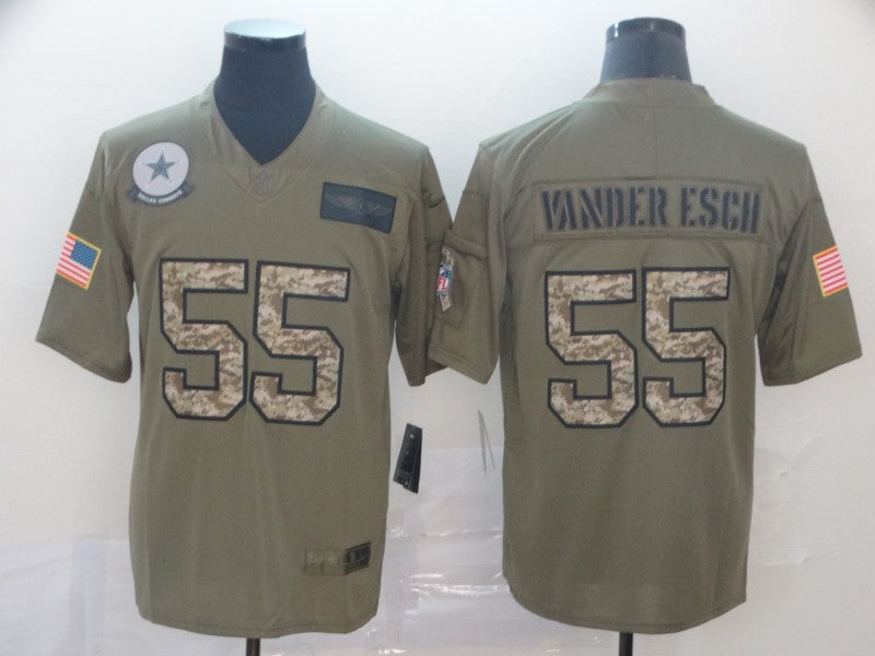 Men's Dallas Cowboys Leighton Vander Esch #55 Brown Player Game Jerseys