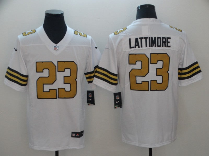 Men's New Orleans Saints Marshon Lattimore #23 White Player Game Jerseys