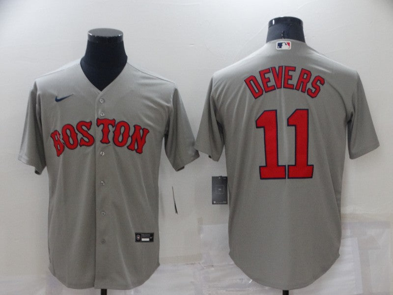 Men's Boston Red Sox Rafael Devers #11 Gray Replica Baseball Jerseys