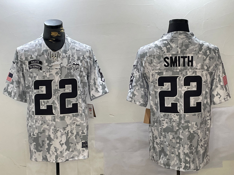 Men's Minnesota Vikings Harrison Smith #22 Arctic Camo 2024 Salute to Service Limited Jerseys