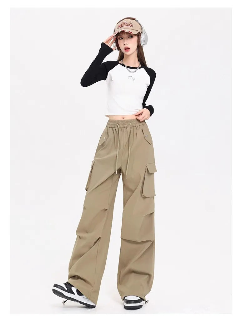 Fashionable Pants Korean Style Niche Drapey Cargo Pants Fo