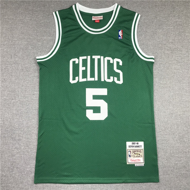 Men's Boston Celtics Kevin Garnett Green 2005-06 Hardwood Classics Player Jerseys