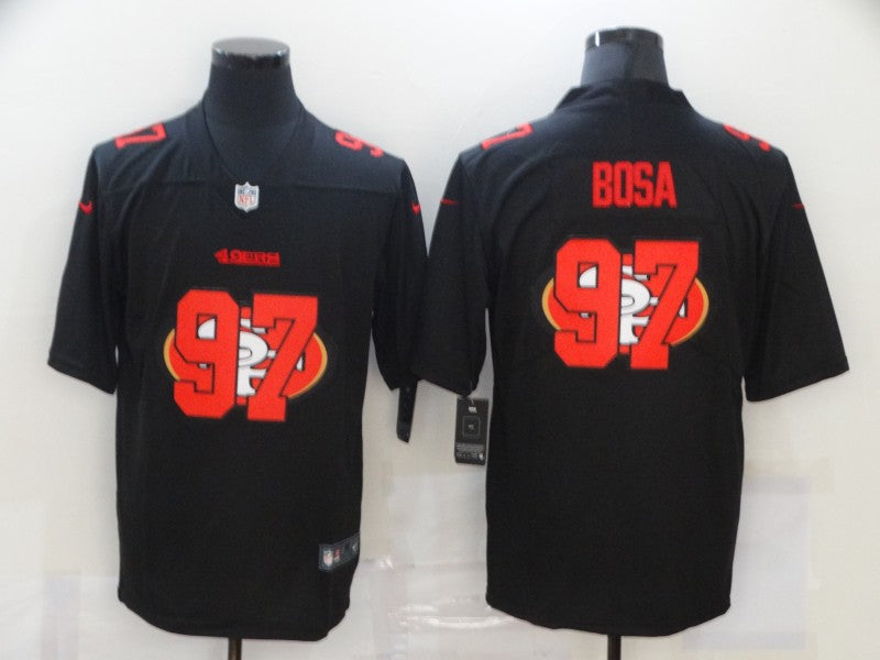 Men's San Francisco 49ers #97 Nick Bosa Black Authentic Game Jerseys