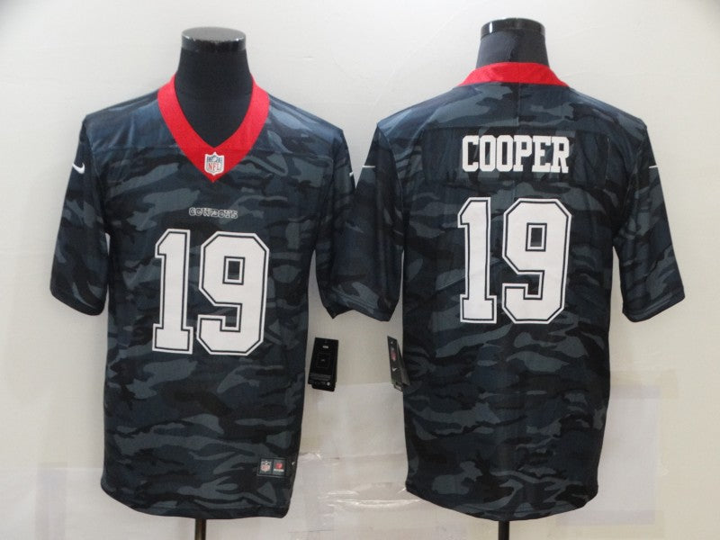 Men's Dallas Cowboys Amari Cooper #19 Gray Camouflage Game Jerseys