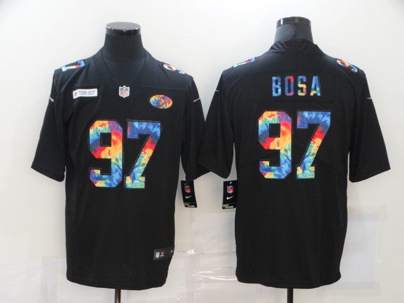 Men's San Francisco 49ers Nick Bosa #97 Black Player Game Jerseys
