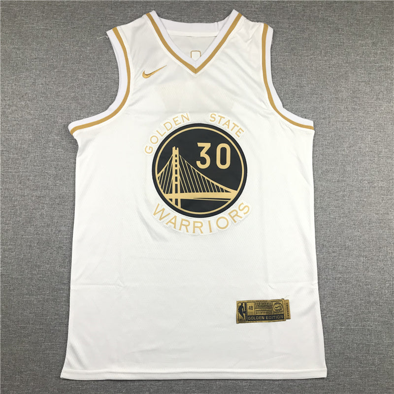 Men's Golden State Warriors Stephen Curry #30 White Swingman Jerseys