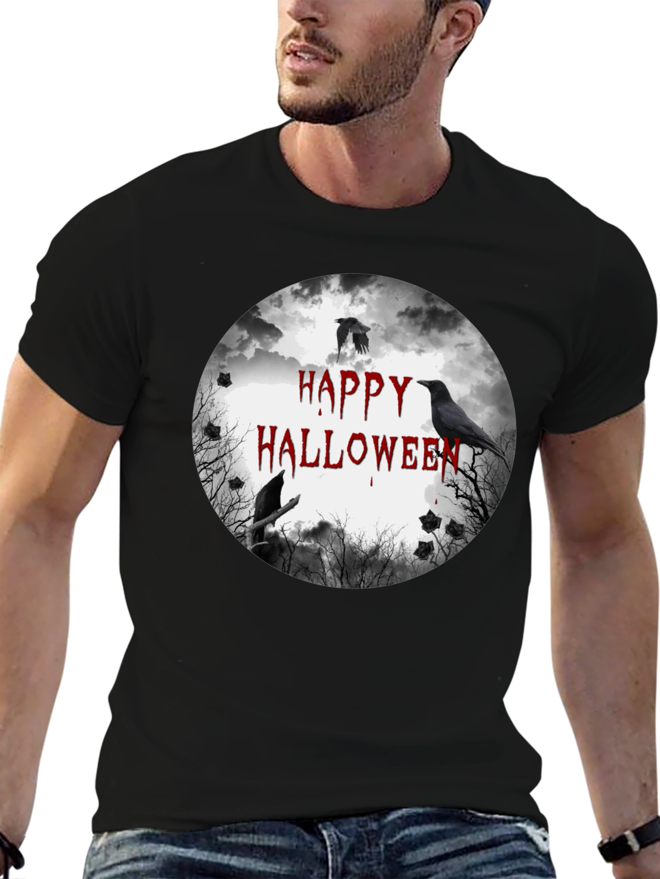 Happy Halloween Crow T-Shirt