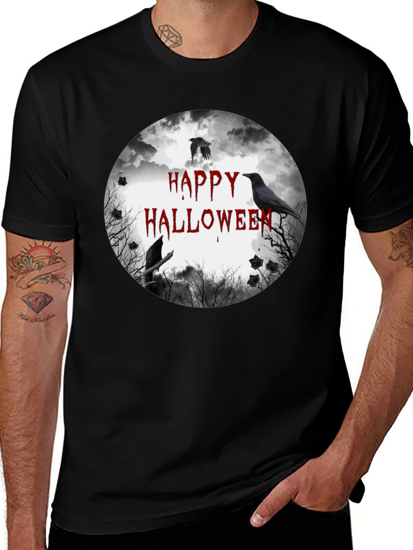Happy Halloween Crow T-Shirt