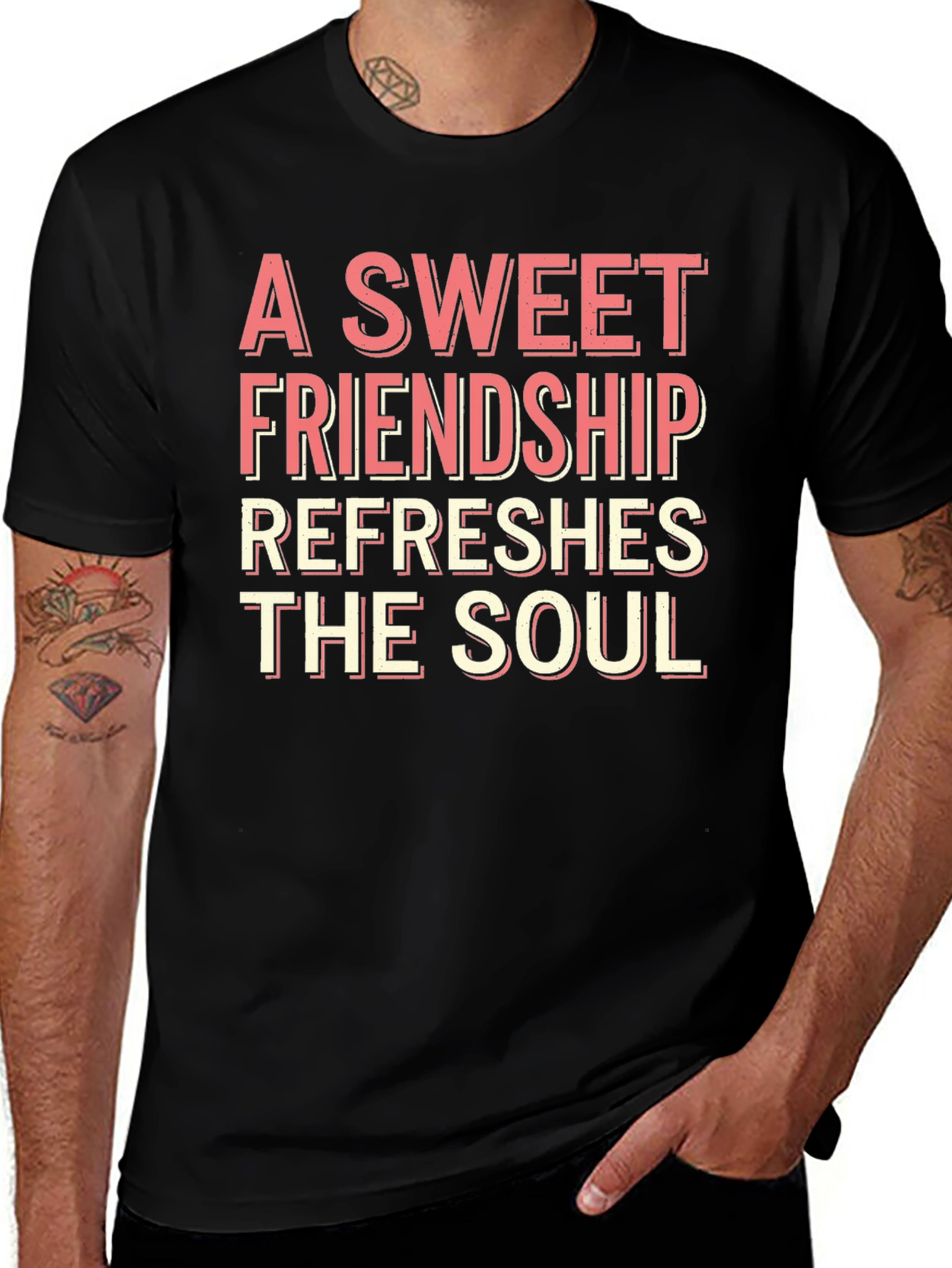 Sweet Friendship Graphic T-Shirt - Refreshes the Soul