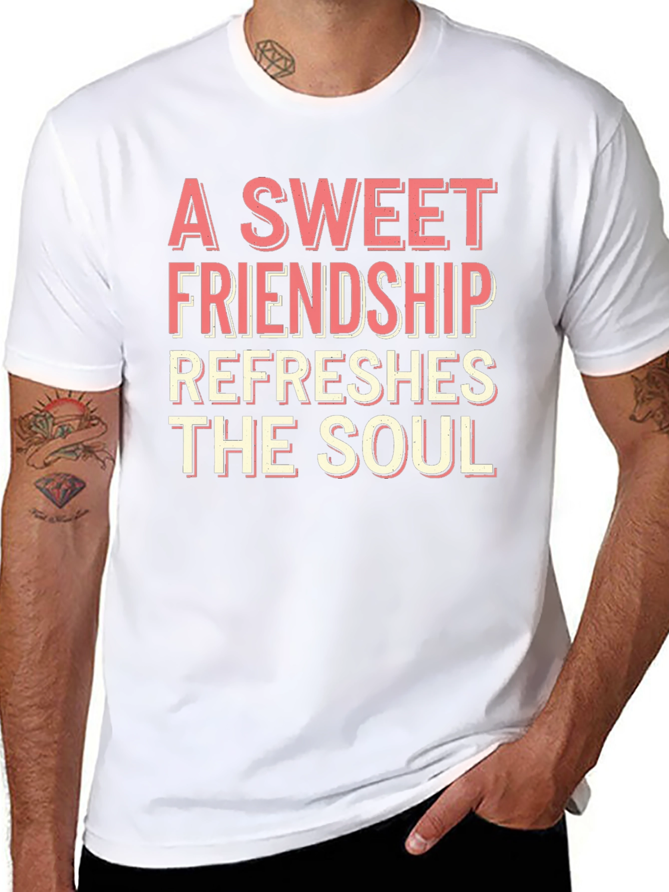 Sweet Friendship Graphic T-Shirt - Refreshes the Soul