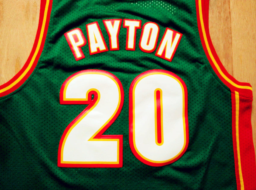 SuperSonics No. 20 Gloves Gary Payton Green 95-96 Classic Retro Premium Mesh Fan Edition Jersey
