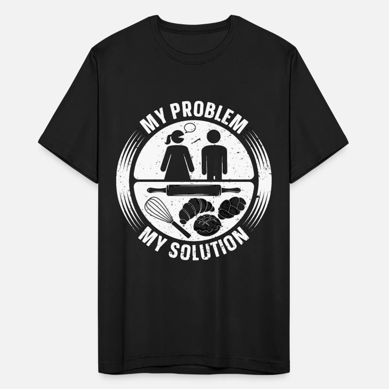 Baker My Problem My Solution Pictogram Dad Baking