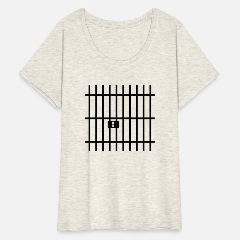 Bars prison with lock and keyhole