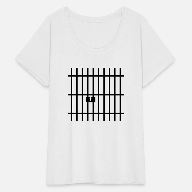 Bars prison with lock and keyhole