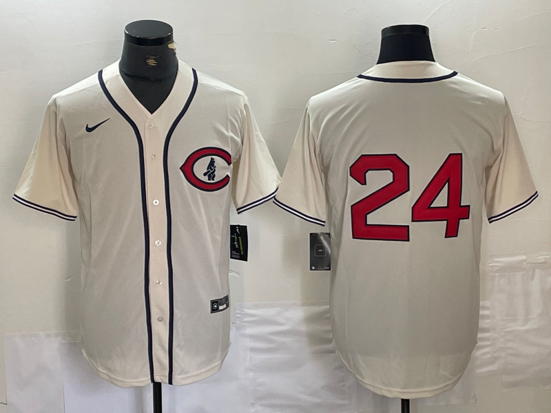 Men's Chicago Cubs Cody Bellinger #24 Cream Replica Player Jerseys