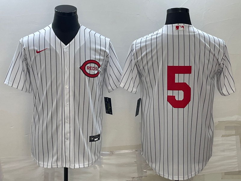 Men's Cincinnati Reds Johnny Bench #5 White 2022 MLB at Field of Dreams Game Authentic Player Jerseys