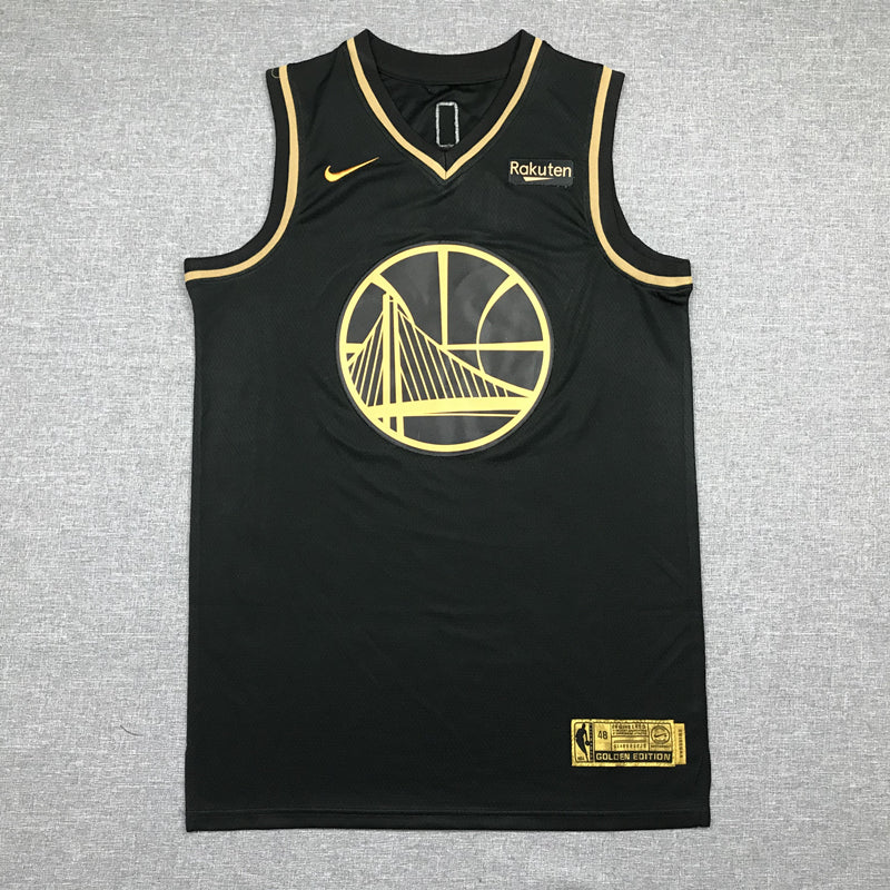 Men's Golden State Warriors Stephen Curry #30 Black Classic Swingman Jerseys