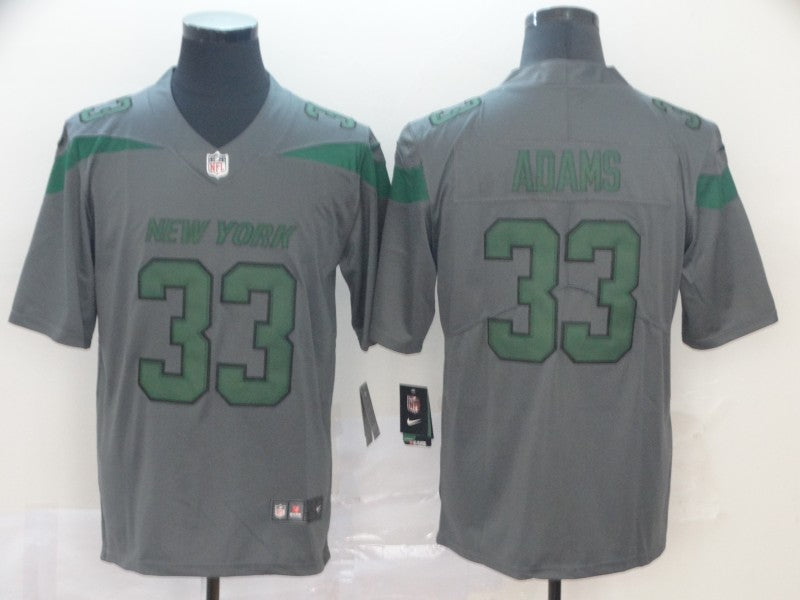 Men's New York Jets Jamal Adams #33 Gray Game Jerseys