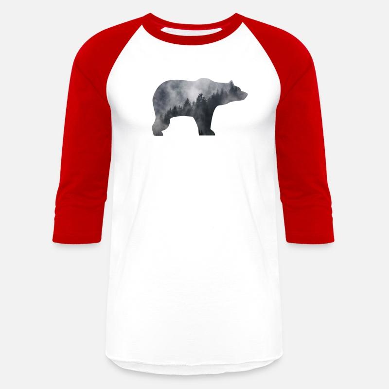 bear in smoky forest