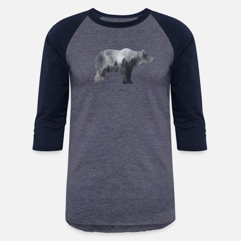 bear in smoky forest