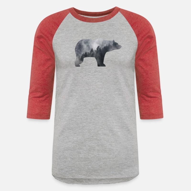 bear in smoky forest