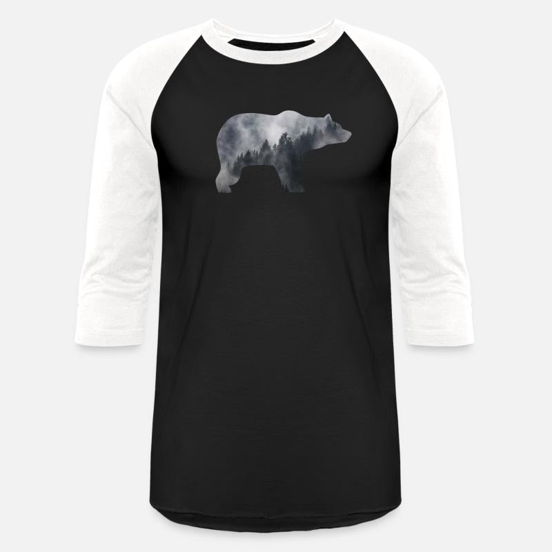 bear in smoky forest