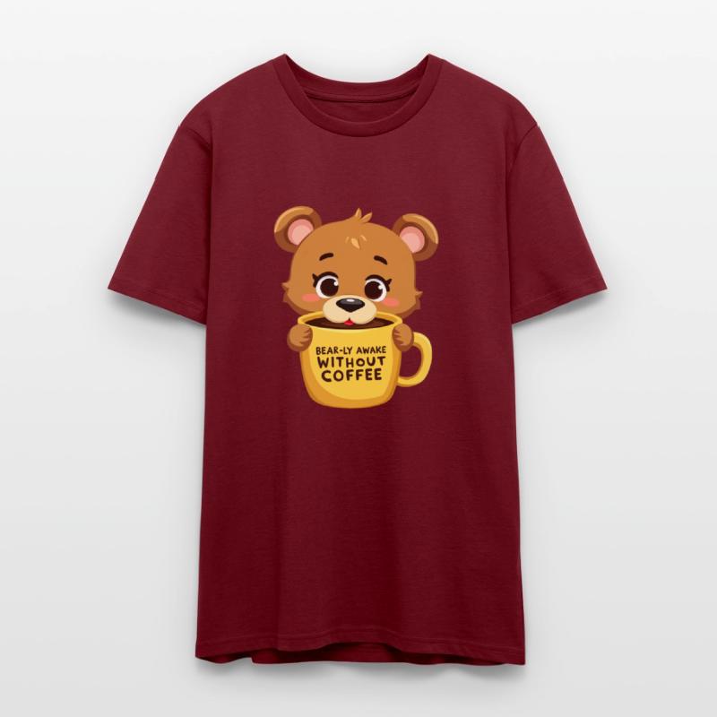 Bear-ly Awake! - Cute Bear Cub & Morning Coffee