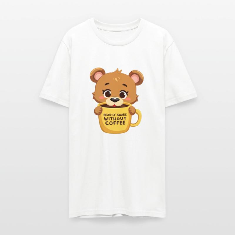 Bear-ly Awake! - Cute Bear Cub & Morning Coffee