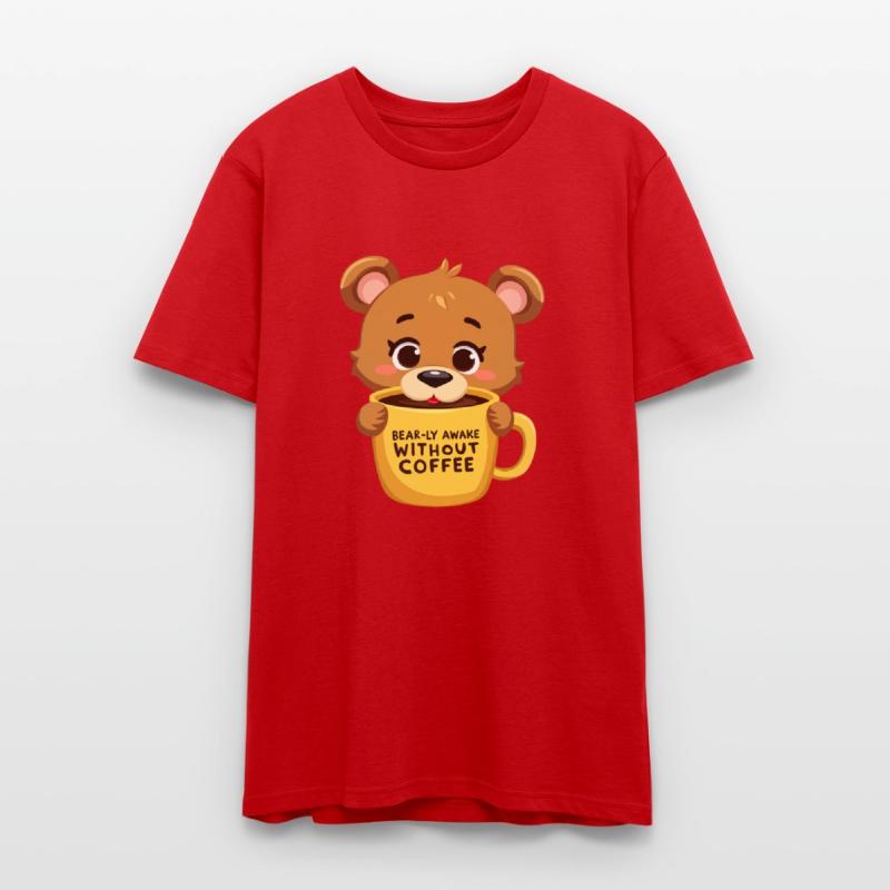 Bear-ly Awake! - Cute Bear Cub & Morning Coffee