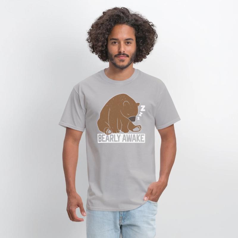 Bearly Awake Sleeping Bear Lover Wildlife Animal