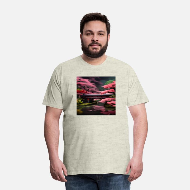 Beautiful trees in a Japanese garden