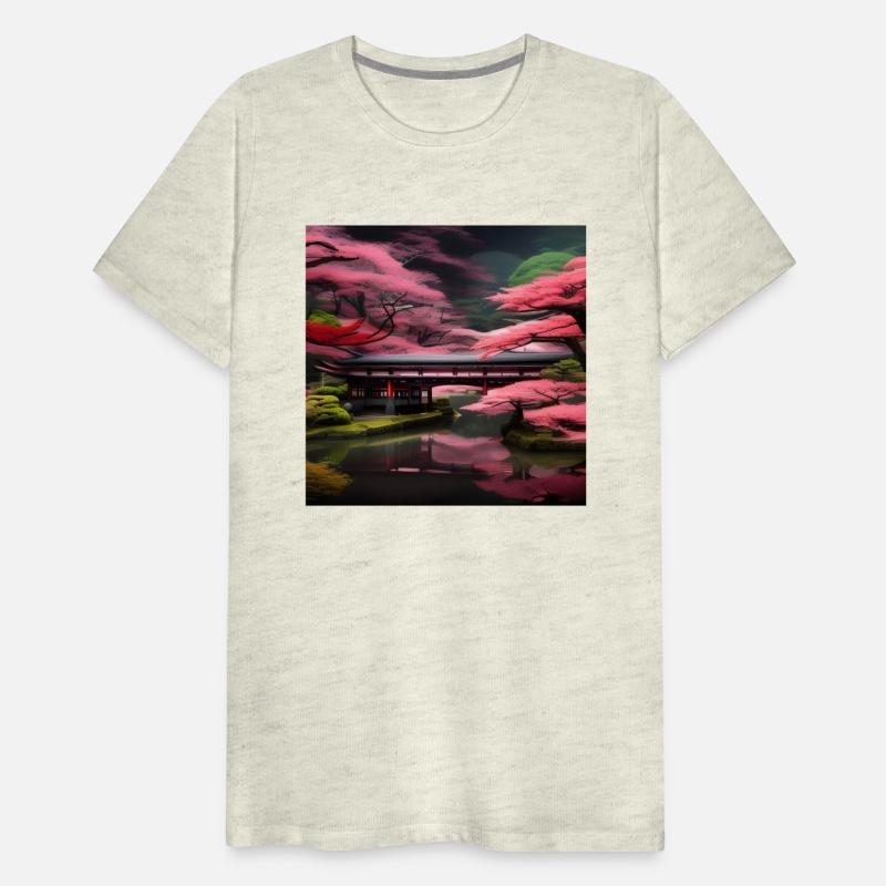 Beautiful trees in a Japanese garden