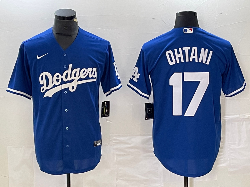 Men's Los Angeles Dodgers Shohei Ohtani #17 Blue Replica Game Jerseys
