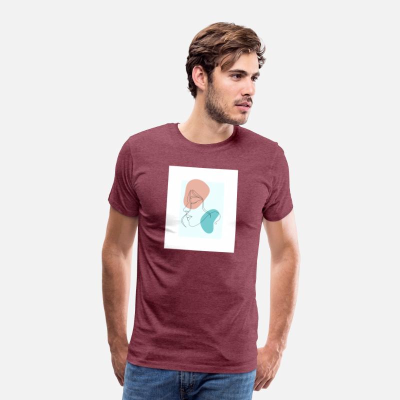 beige minimalist woman line art