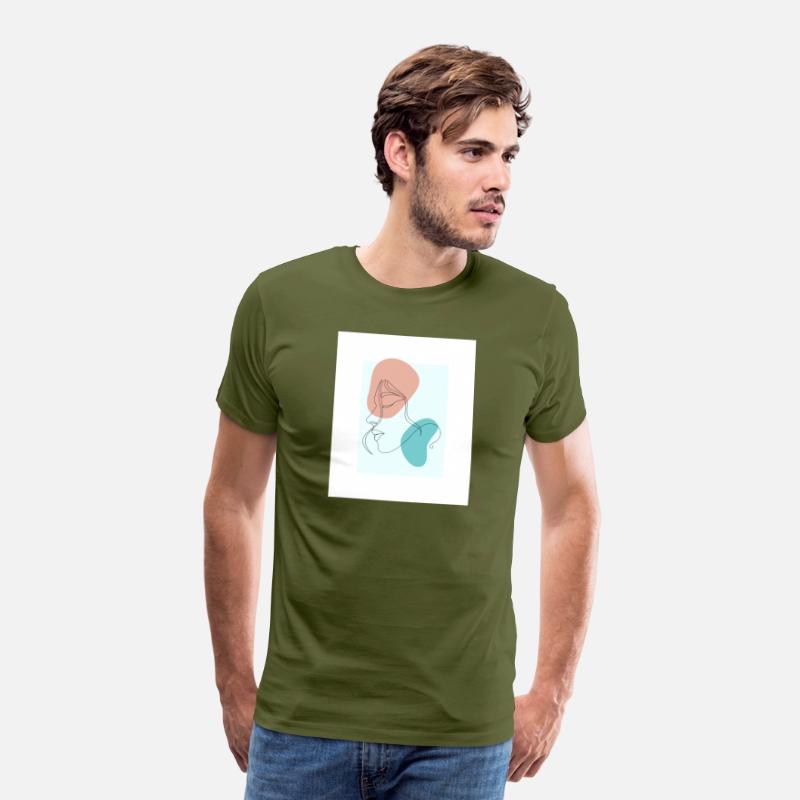 beige minimalist woman line art