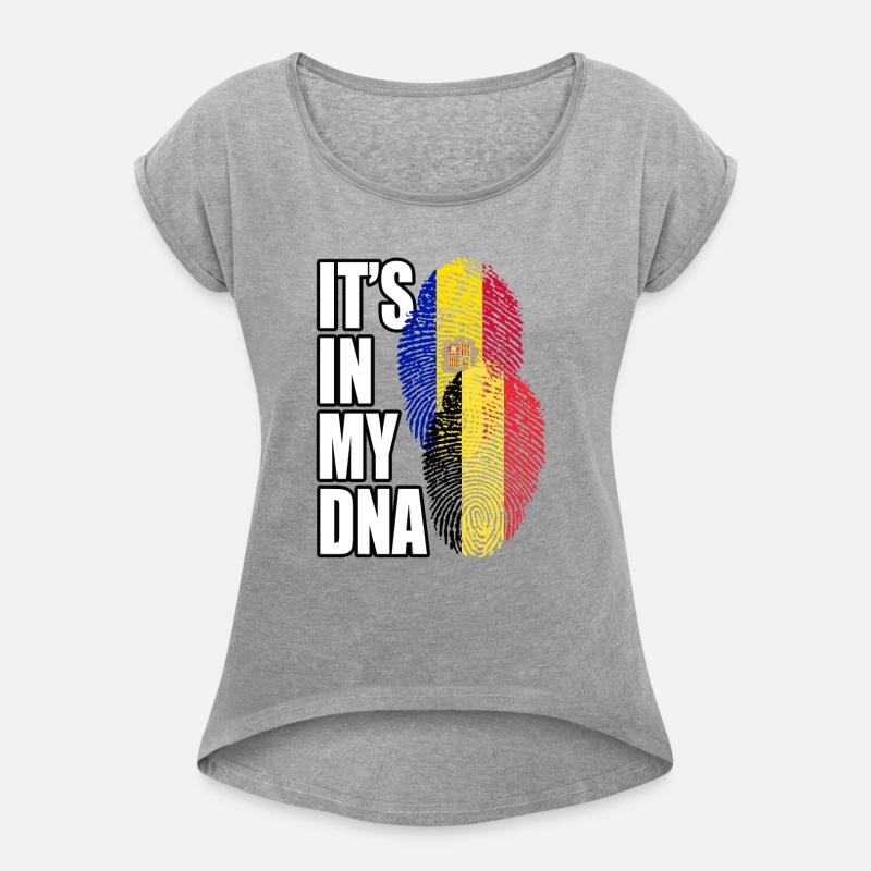 Belgian And Andorran Mix Heritage DNA Flag