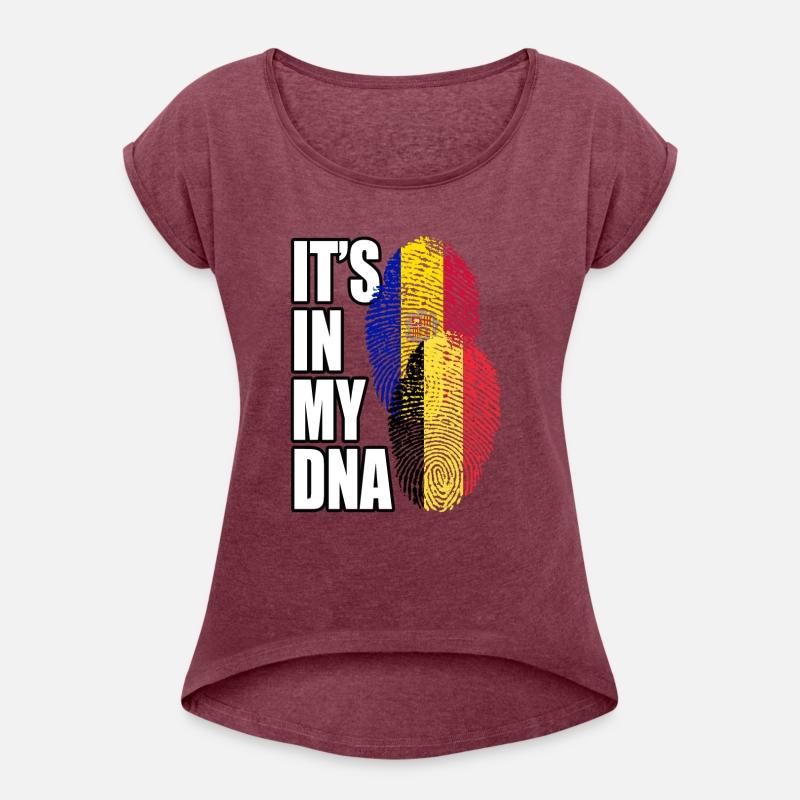 Belgian And Andorran Mix Heritage DNA Flag