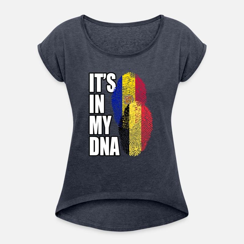 Belgian And Andorran Mix Heritage DNA Flag