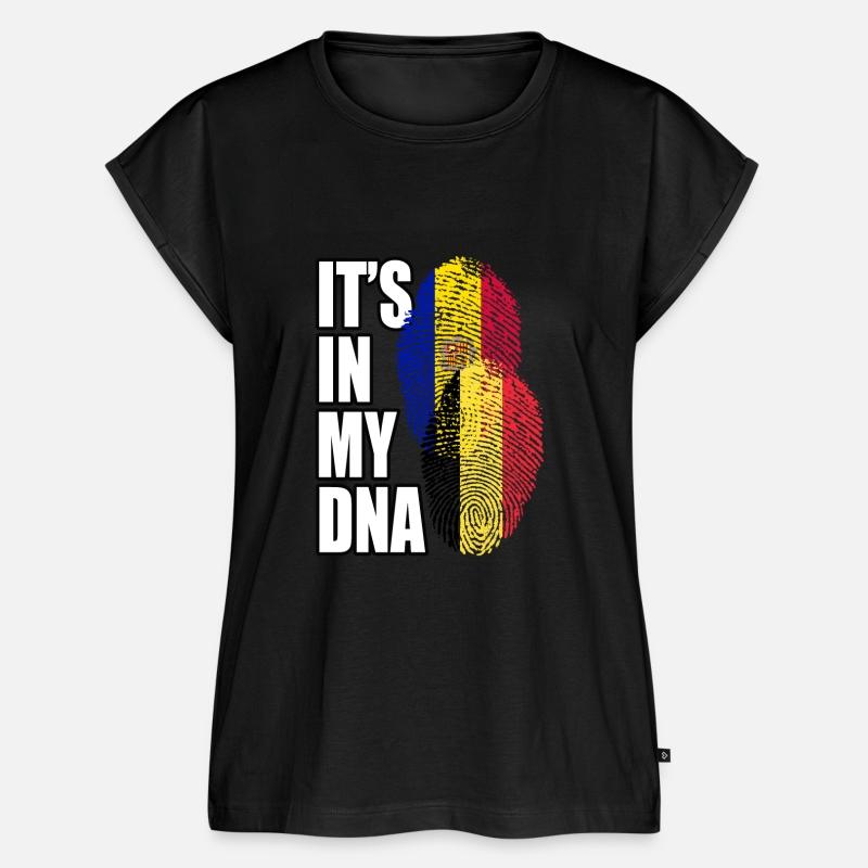 Belgian And Andorran Mix Heritage DNA Flag