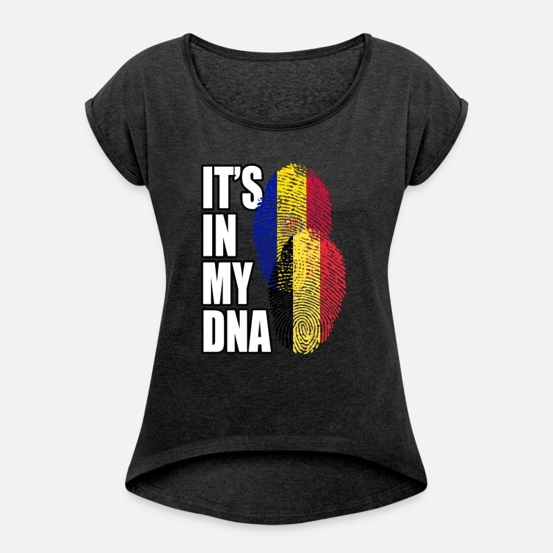 Belgian And Andorran Mix Heritage DNA Flag