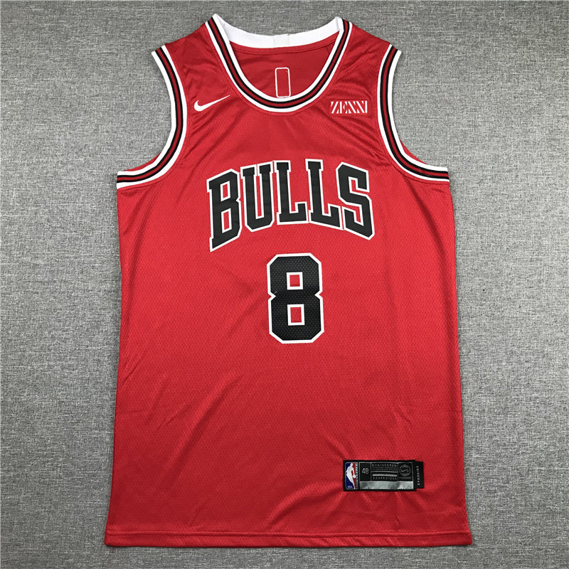 Men's Chicago Bulls Zach LaVine #8 Red Fast Break Player Jerseys