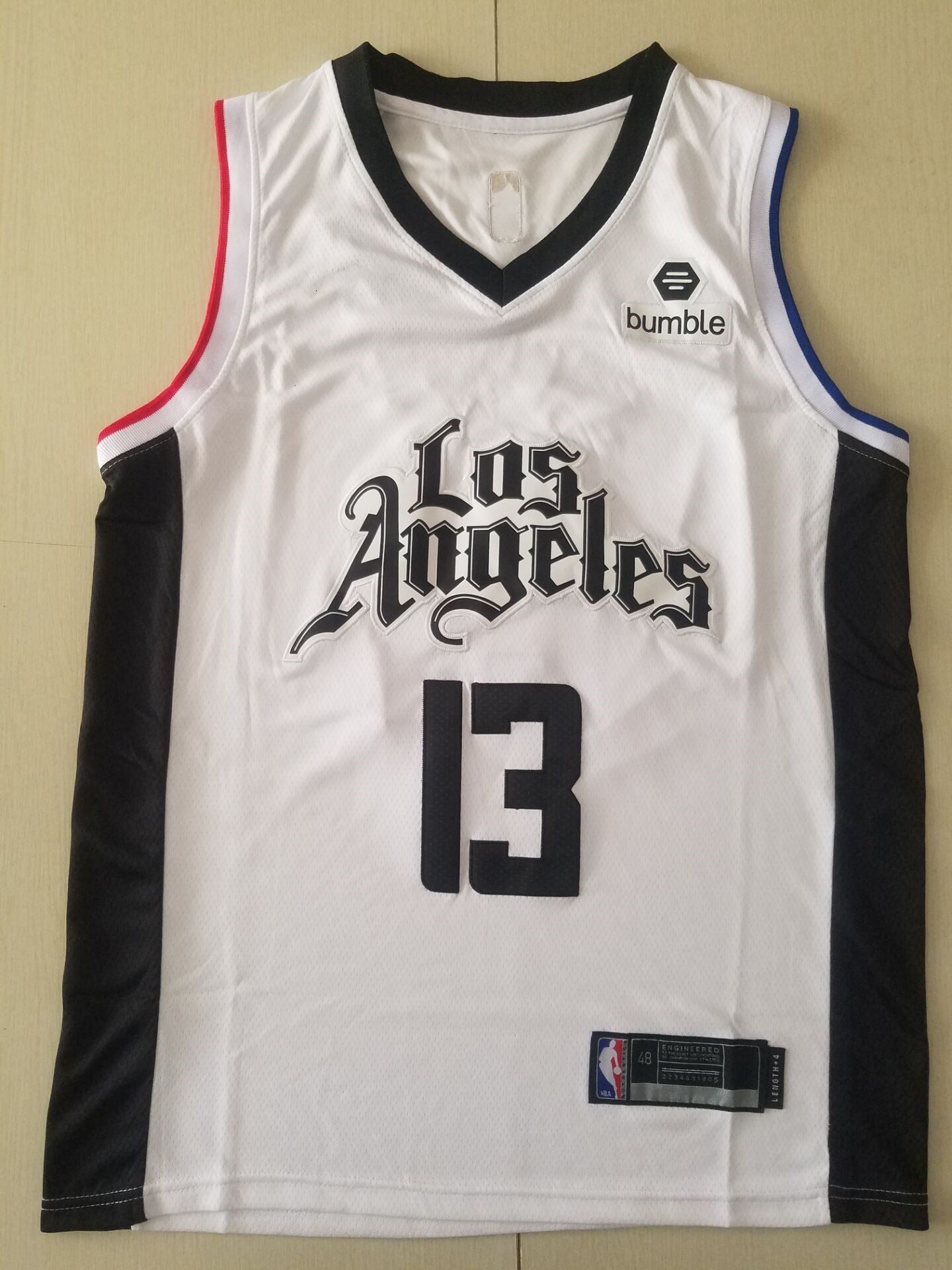 Men's LA Clippers Paul George #13 NBA White Classics Jerseys