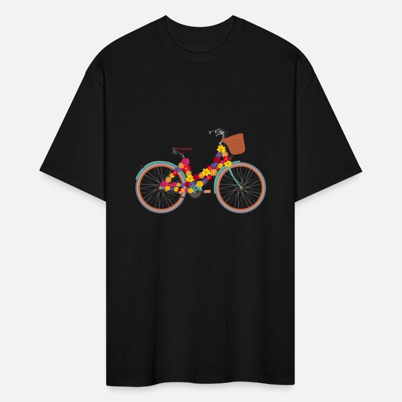 bicycle Flowers Flower lover Women Vintage